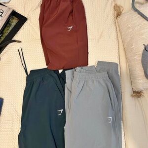 Women’s small gymshark track pants. Price for all